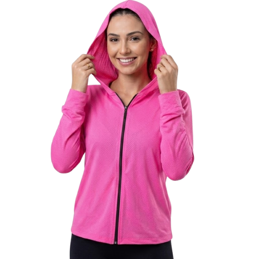 Jaquetinha Fitness com Tecido Premium DryFit Poliamida