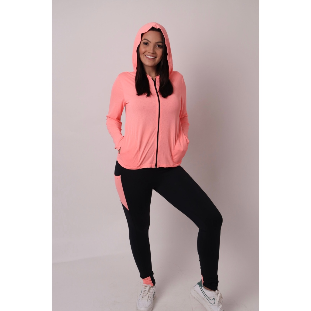 Casaquinho Fitness - Tecido Premium DryFIT Poliamida - Diversas Cores