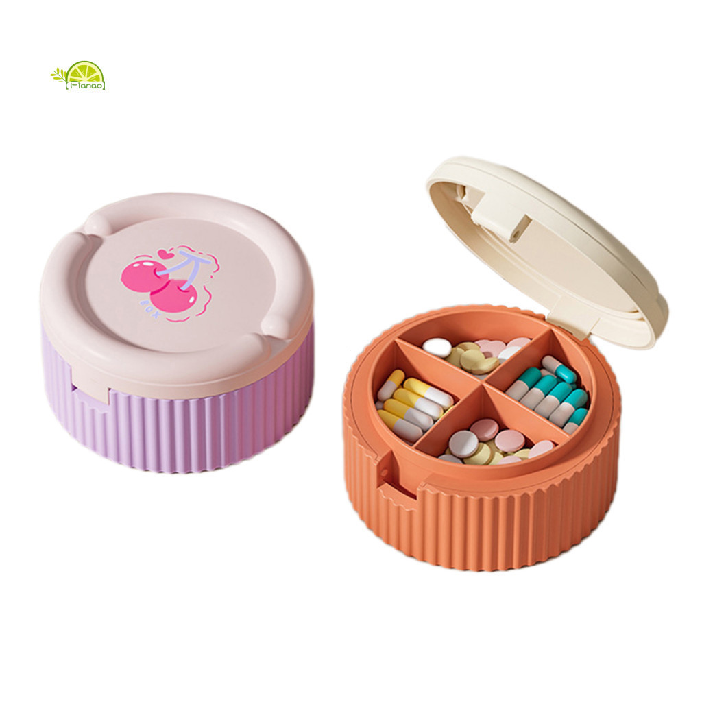 Medicine Box Multi-compartment Case Travel Pill with Foldable Water Cup Portable Organizer for Southeast Asian Buyers