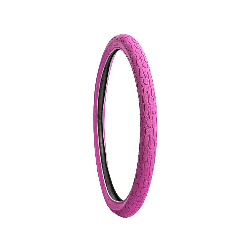 1 Pneu Aro 26x2.125 Flame Fire Balão Colorido Bike Grau Wheeling  Rosa Pink pneu balão aro 26