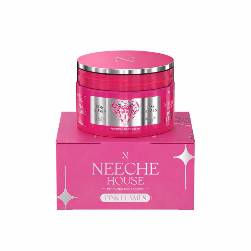 Hidratante Perfumado Pink Flames Neeche House 200g – Body Cream Floral Doce, Alta Hidratação e Longa Duração