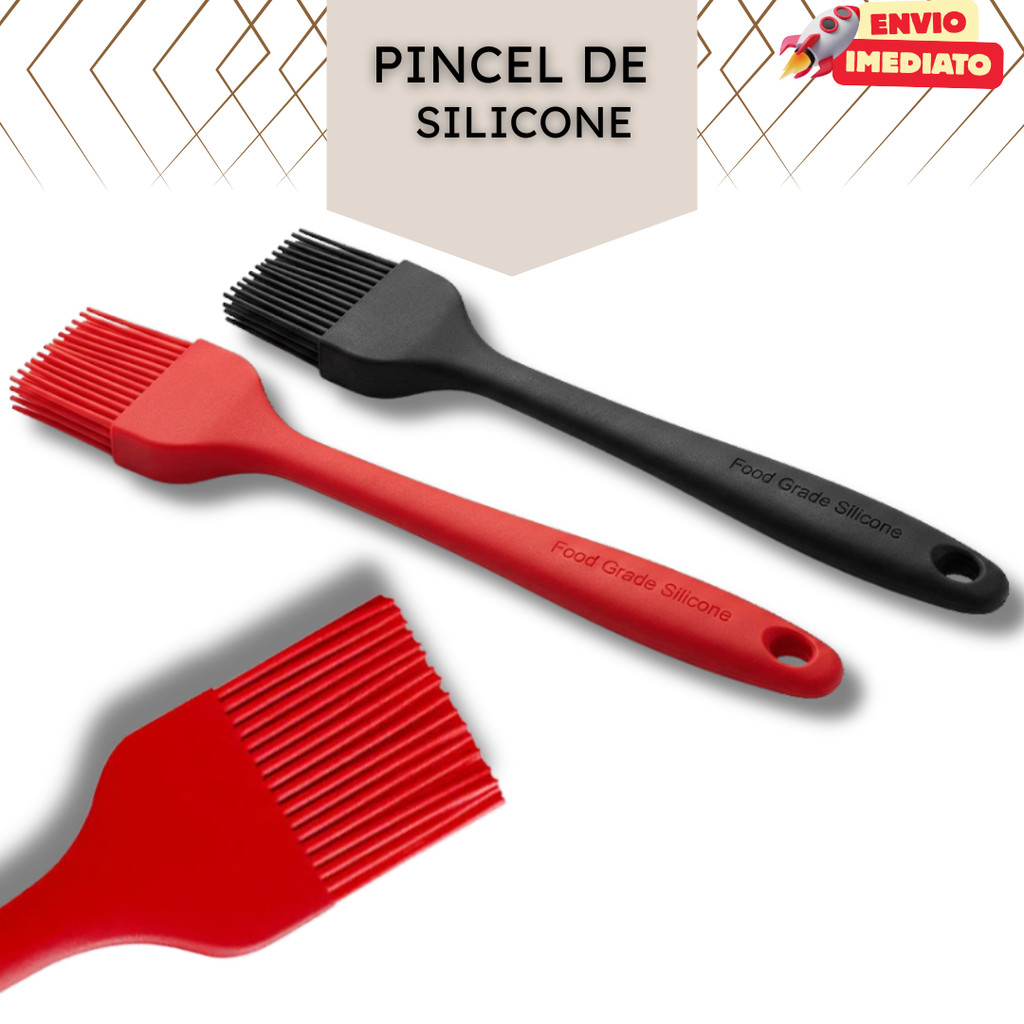 Pincel de Silicone 25,6 cm - Untar - Pincéis Culinário