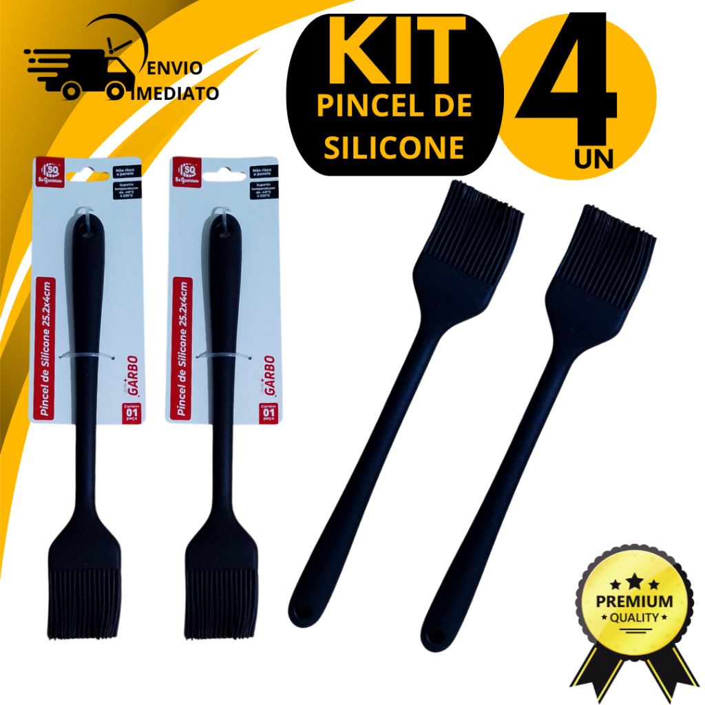 Pincel de Silicone Culinário Pincel Culinário Untar Forma Pincel Para Passar Manteiga Antiaderente