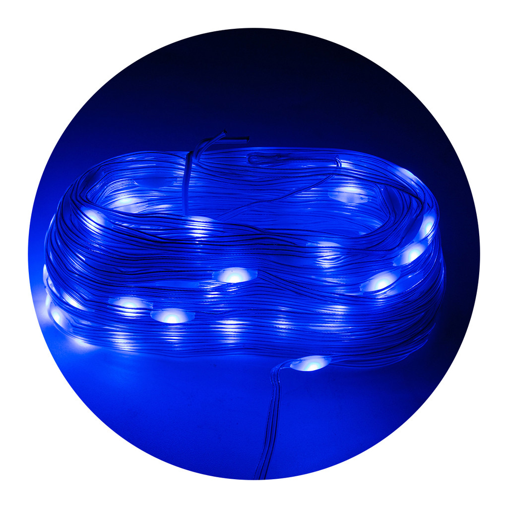 Led Pisca Linha 10 Azul LED Decoração Iluminação Premium Original Profissional Top Durável Resistente Prático Moderno