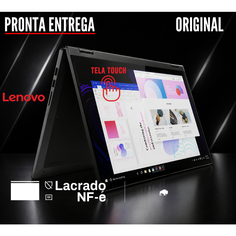 Notebook Lenovo Flex 5 tela 15.6 touch Intel Core i5 256gb 8GB DDR4 Windows 11