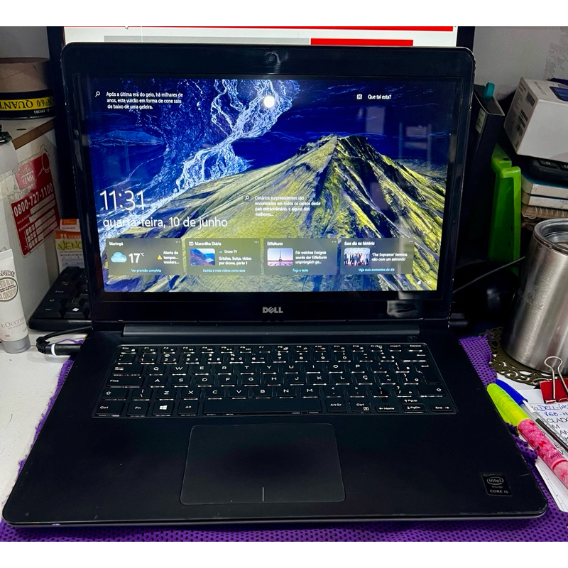 NOTEBOOK DELL INSPIRON P49G i5 - 14'  8GB - SSD 240 GB TELA TOUCH - USADO - BATERIA JÁ NÃO CARREGA +)
