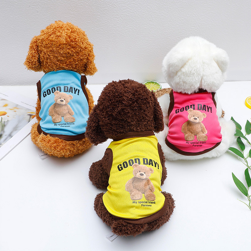 Pet Clothes Summer Breathable Puppy Clothes Cat Clothes Summer Dog Vest Breathable Thin Corgi Clothes