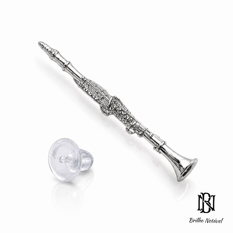 Broche Premium Clarinete, ótimo para presentear.