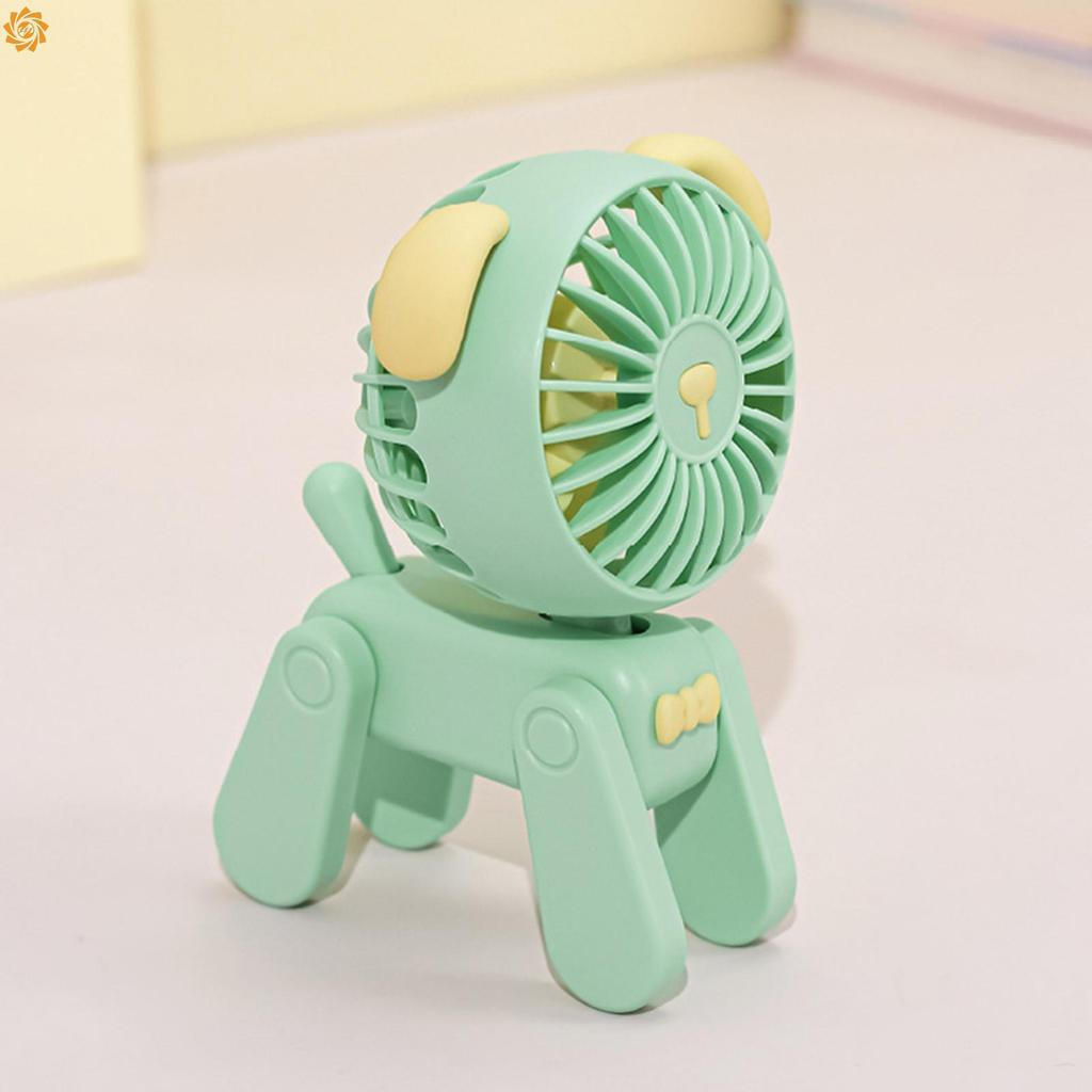 Carregamento USB Dos Desenhos Animados Cão Ventilador Estável Mesa Mini De Refrigeração Presente Para Crianças Amigos Fa