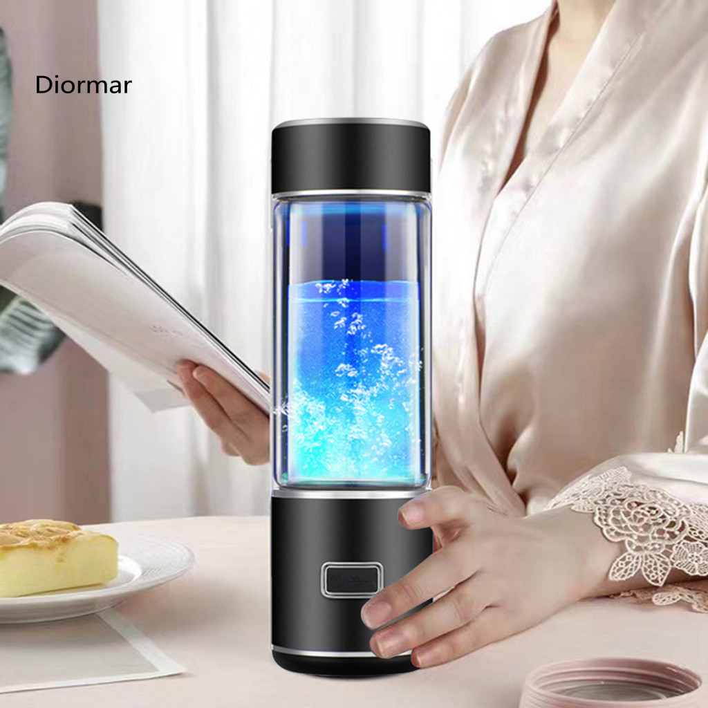 Hydrogen Water Bottle Hydrogen-rich 300ml Portable Rich with Spe Pem Technology – Glass Generator Healthy for Wellness