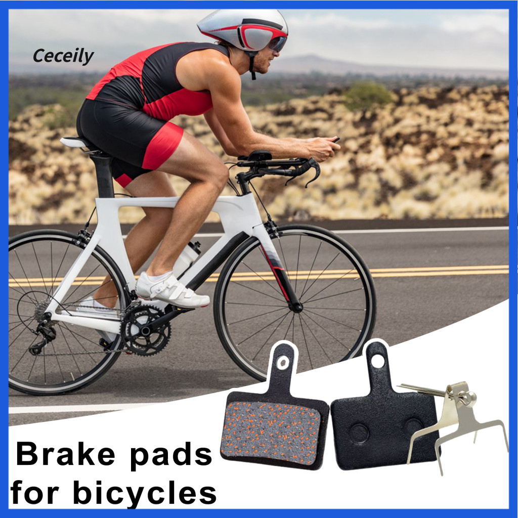 Fast Heat Dissipation Brake Pad Bike for Ebike 4 Pairs Silent Mtb Disc Pads Wear-resistant Resin Semi-metal Replacement