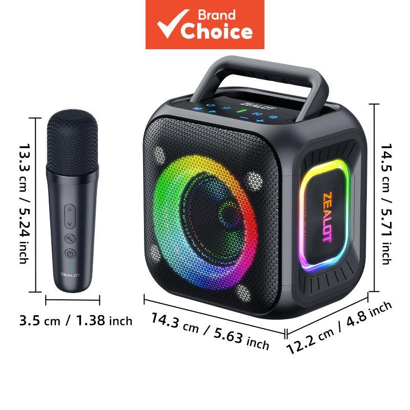ZEALOT PT01 Alto-Falante Bluetooth KTV À Prova D'água 30W Com Emparelhamento De Microfone Sem Fio TWS