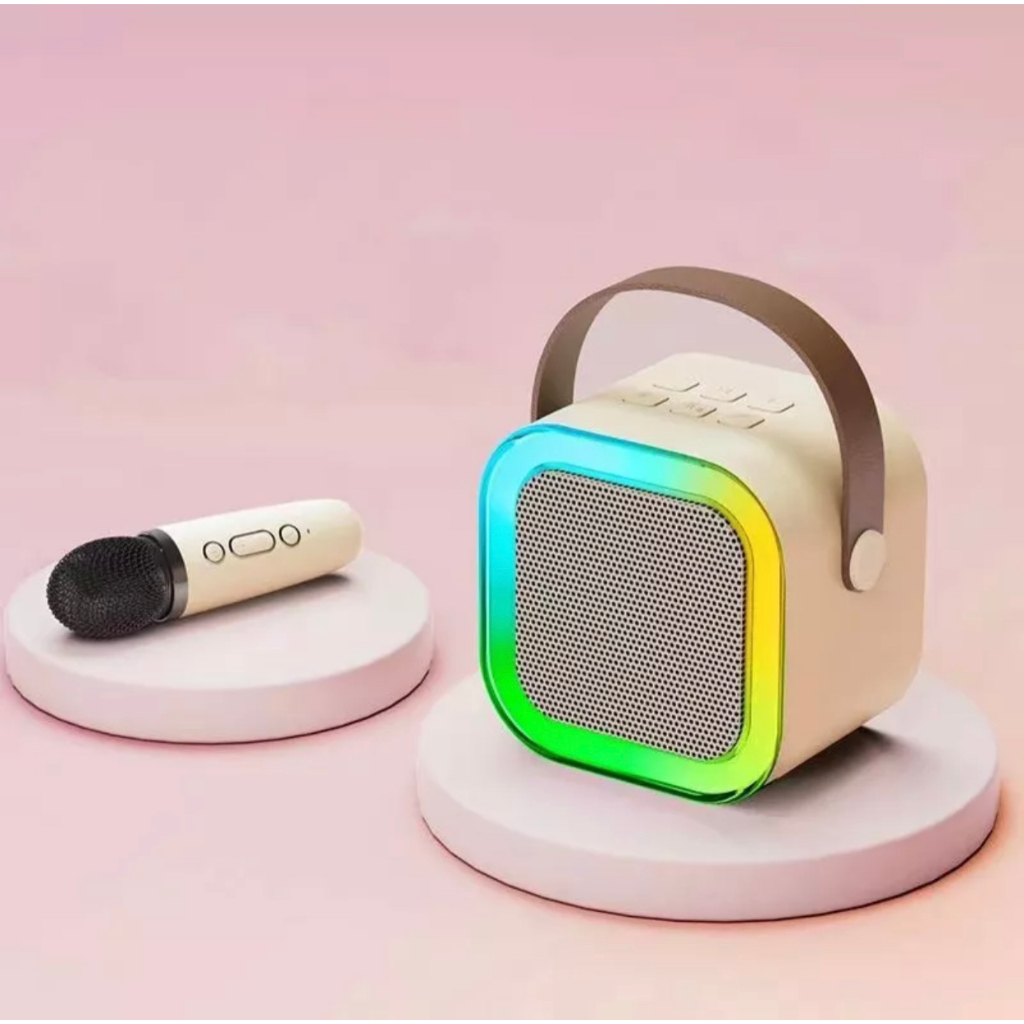Bluetooth Microfone De Karaoke KTV Pequeno Home Portátil Exterior Alto-Falante De Áudio All-in-one