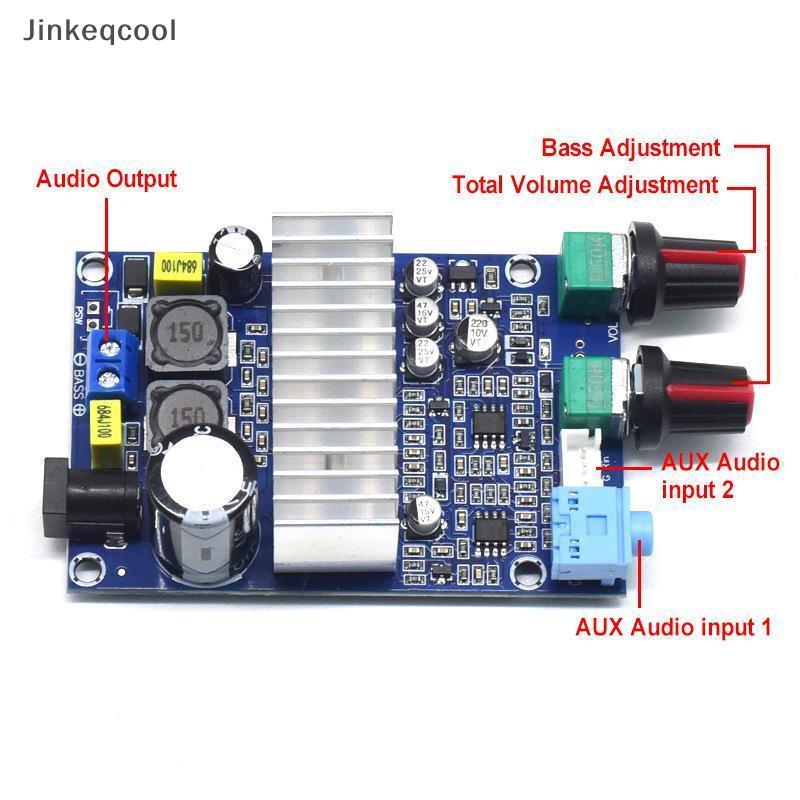 Jqbr TPA3116 100W Subwoofer Amp Board DC12-24V 2.0CH Bass Out DIY QDD