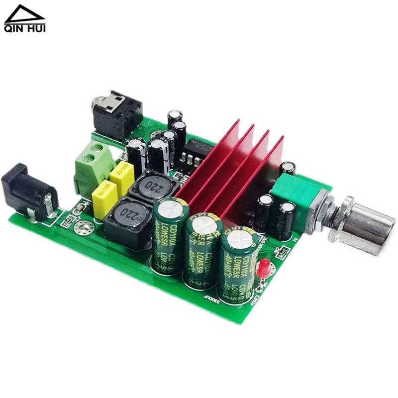 Placa amplificadora de potência de Subwoofer Mono TPA3116D2 de alta potência 100W com módulo DIY de pré-amplificador NE5