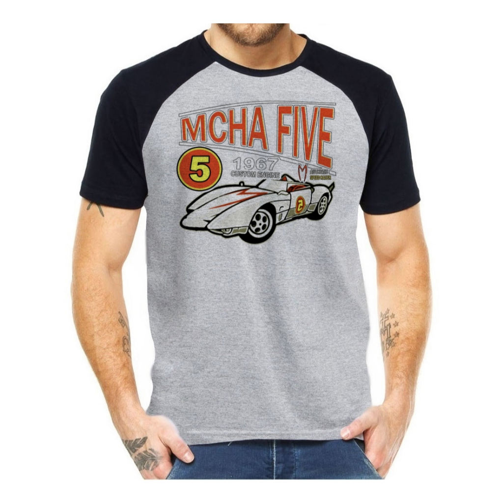 Camiseta Camisa Camisa Speed Racer Mach 5 Anime Desenho Nerd
