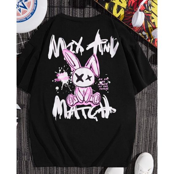 Camiseta Max Mach Coelho Rosa Streetwear