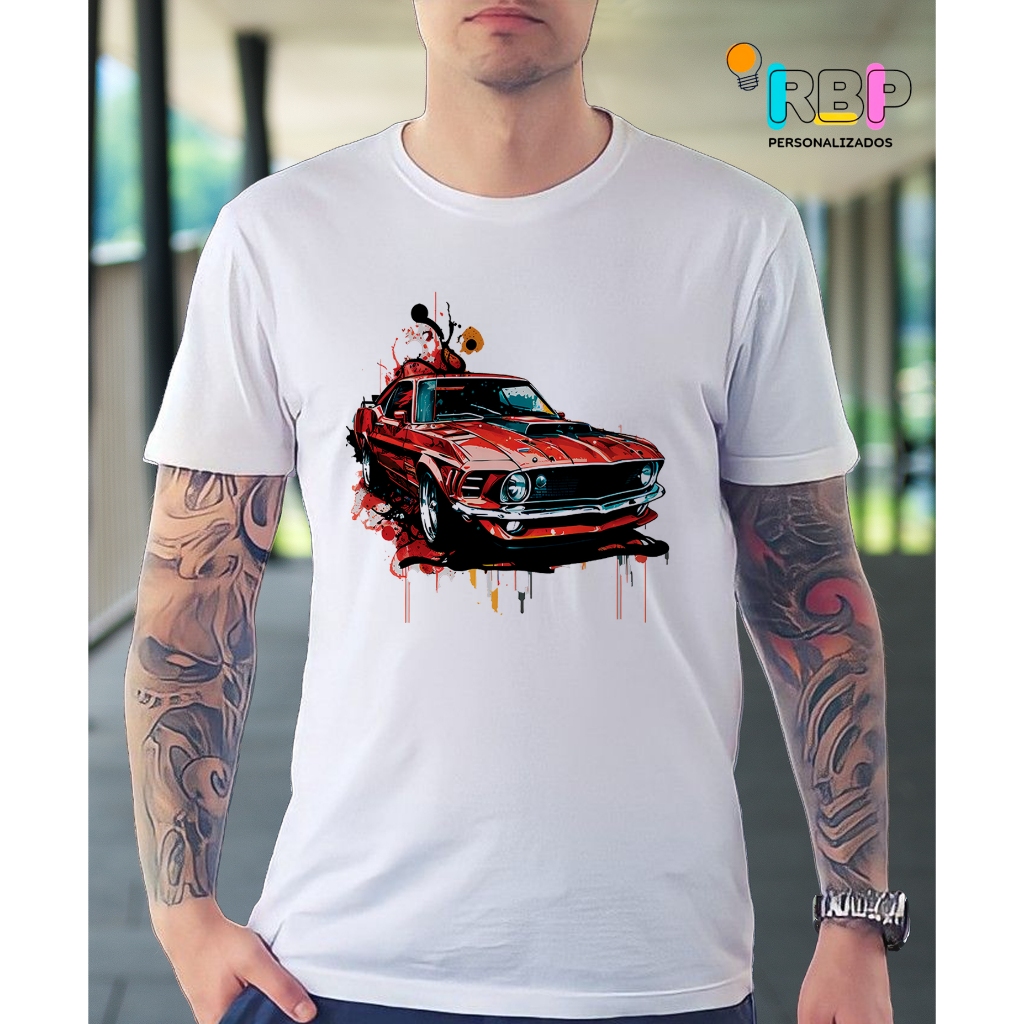 Camiseta Masculina Geek Ford Mustang Mach 1969