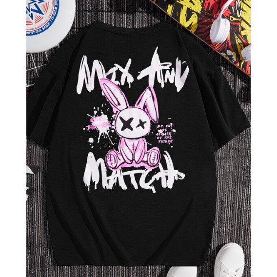 Camiseta Max Mach Coelho Rosa Streetwear