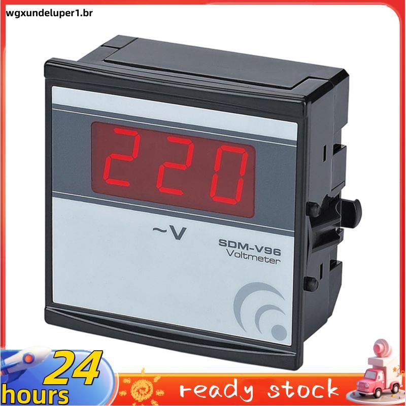 - V96 Slim Compacto Voltímetro Digital LED Painel Medidor Display