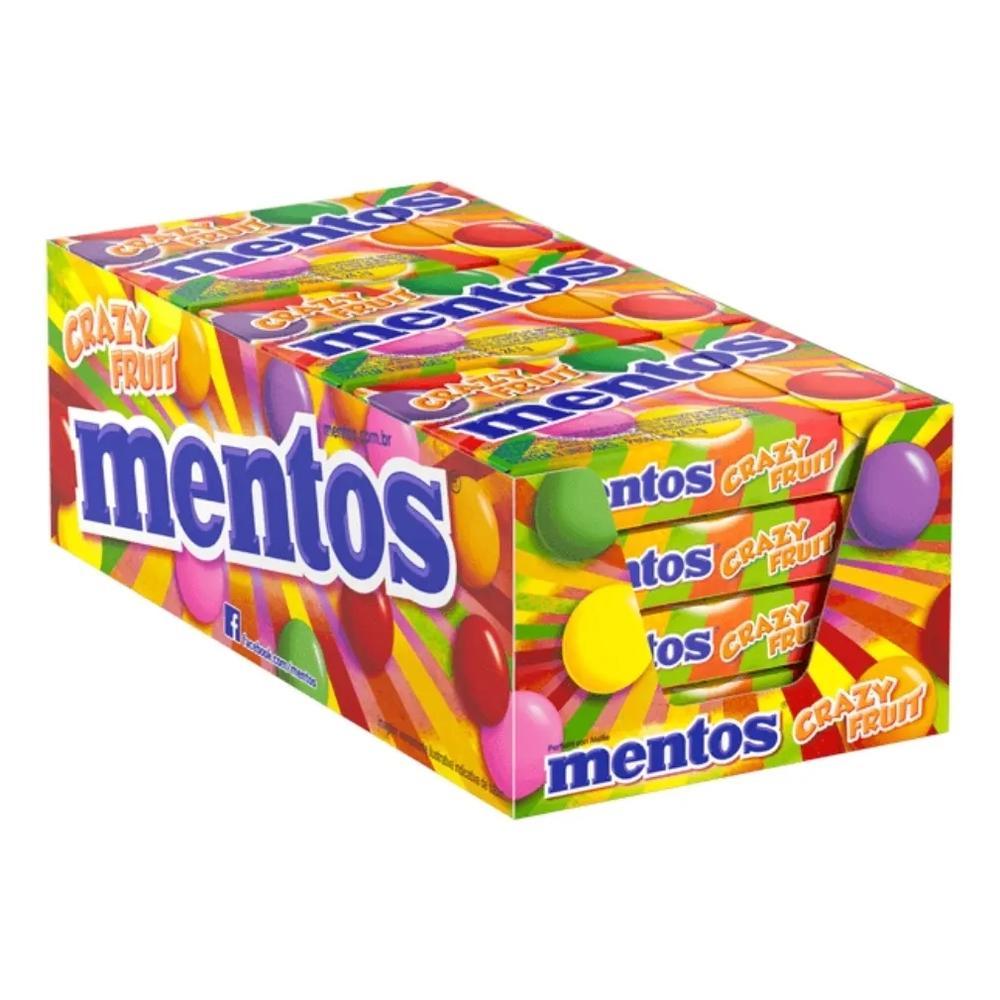 BALA MENTOS SLIM BOX GRAZY FRUIT DISPLAY 12 X 24,1 G
