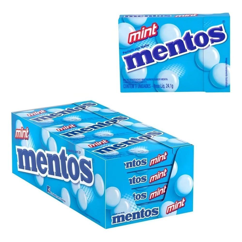 BALA MENTOS SLIM BOX  MINT MENTA DISPLAY 12 X 24,1 G