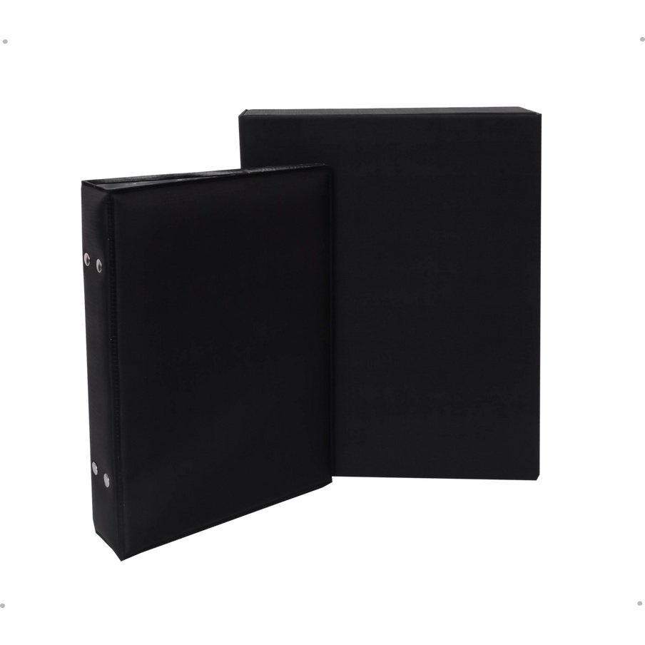 Estojo Imantado com Álbum para 100 Fotos 15x21 - DUNY PRETO Luxo Premium Reforçado