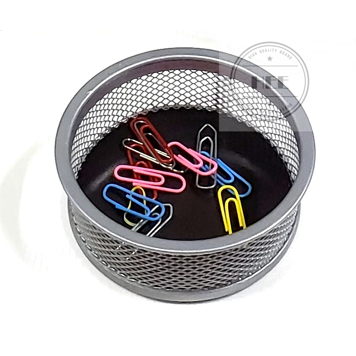 Porta Clips Aramado metal com FUNDO IMANTADO Preto e Prata