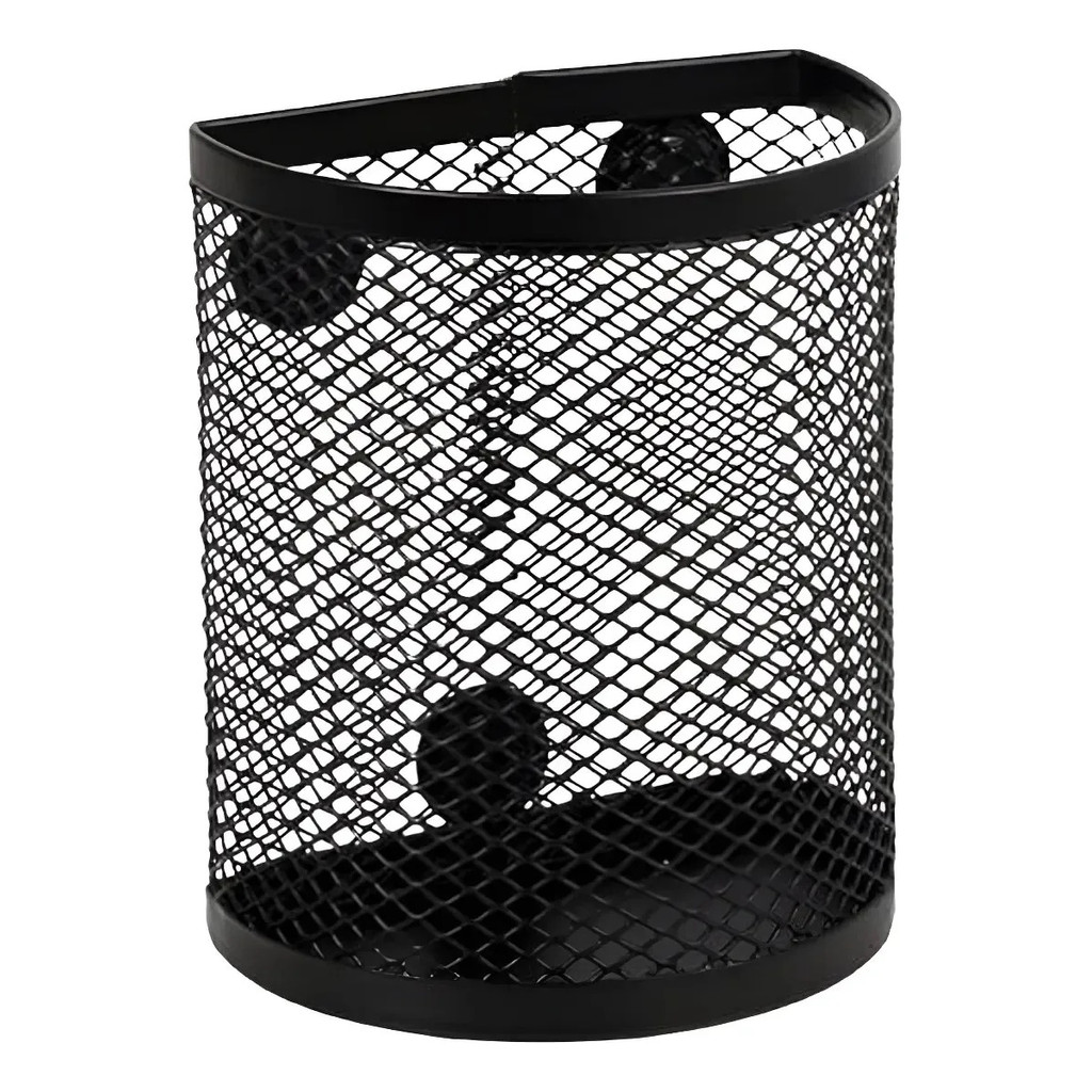Porta caneta aramado PRETO imantado Meia Lua BRW - OR5171
