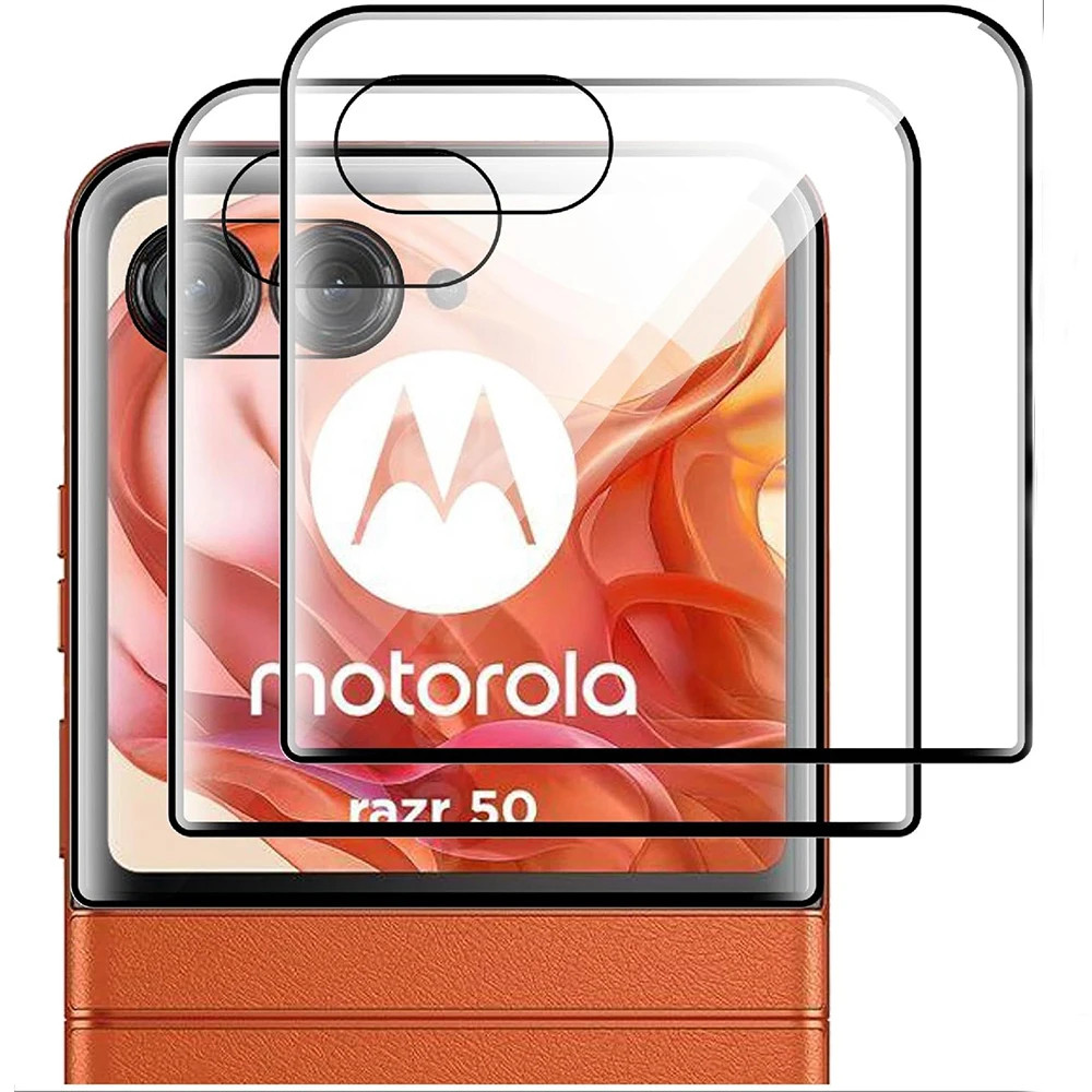 Vidro Temperado HD Curvo 3D Para Motorola Moto Razr 50 Ultra Protetor De Tela Plus 2024 50S 50d Flim