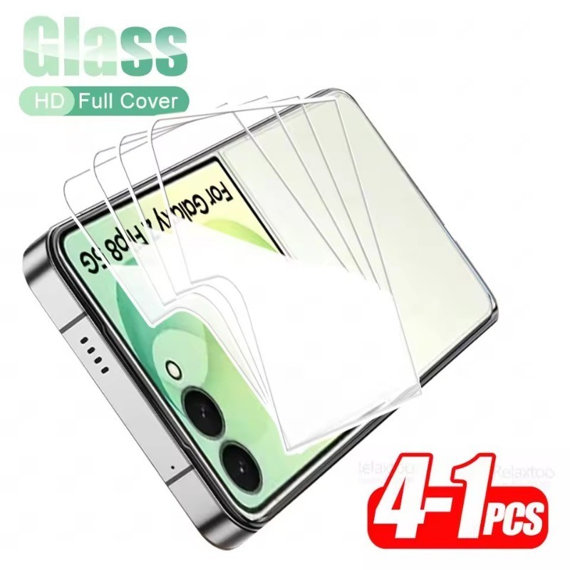 4-1Pcs Vidro Temperado Traseiro Do Telefone-Para Samsung Galaxy Z Flip 8-Celular Flim-Proteção Resistente A Arranhões-Ac