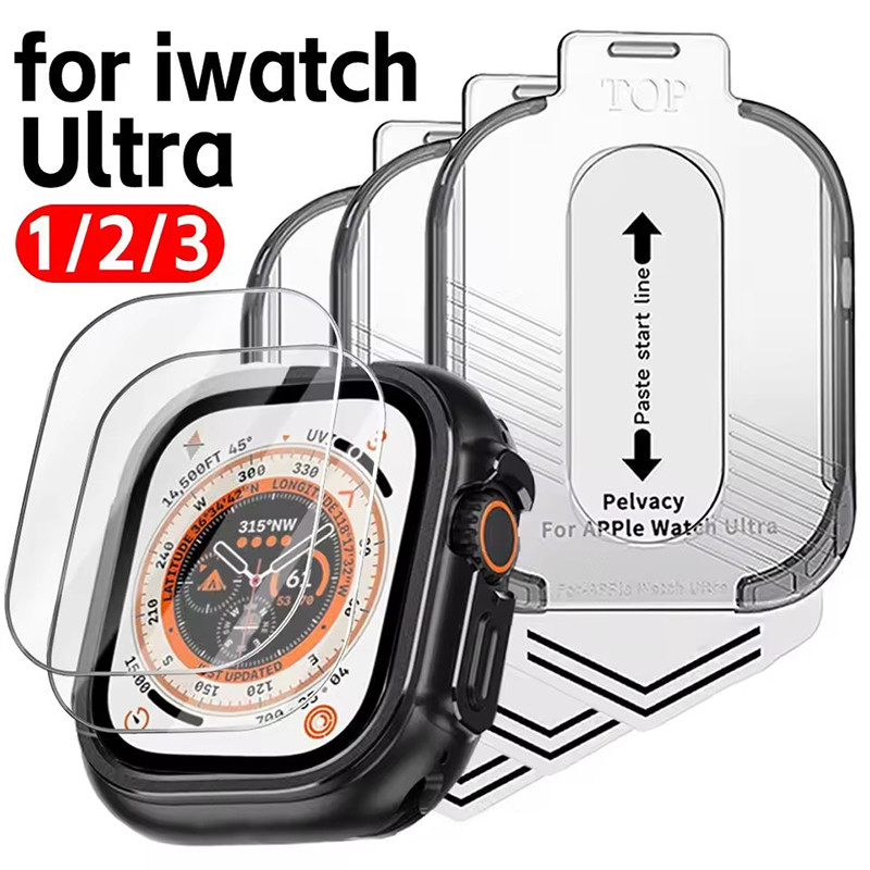 4-1Sets Watch Vidro Temperado-Smartwatch Flim-Protetor De Tela De Relógio-Fácil De Usar-Acessórios Capa Completa-Para Ap