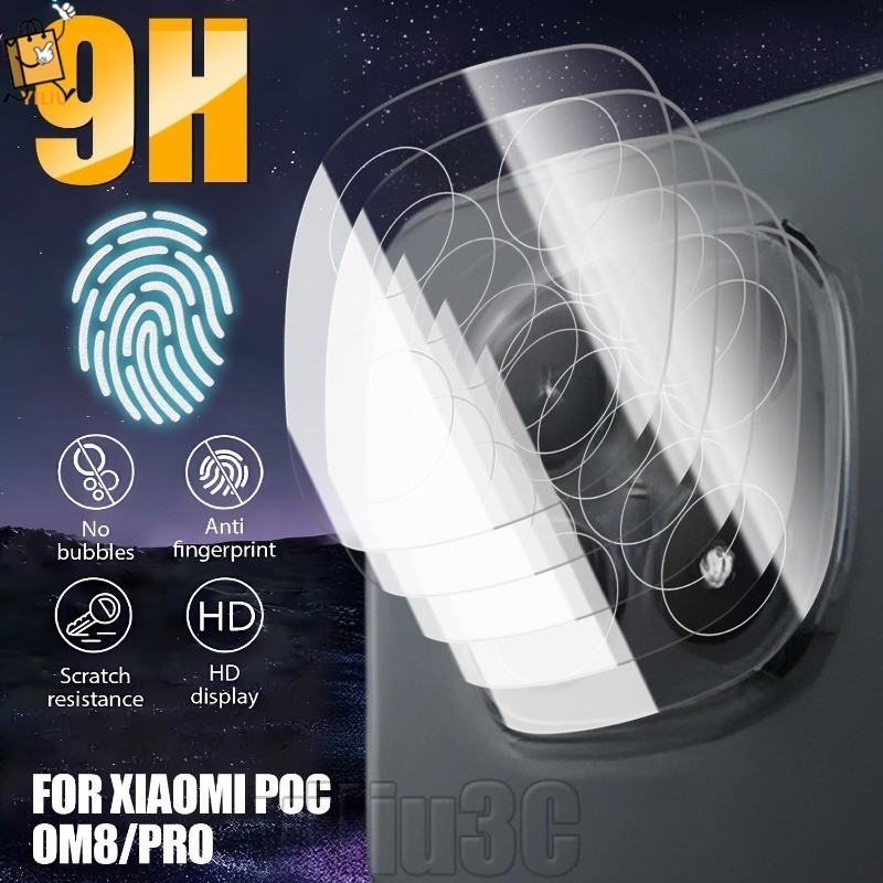 [Prim] 4-1Pcs Lente De Telefone Temperado Flim-Vidro-Capa Protetora De Câmera Traseira-Para Mi POCO M8/Pro-Acessórios Mó