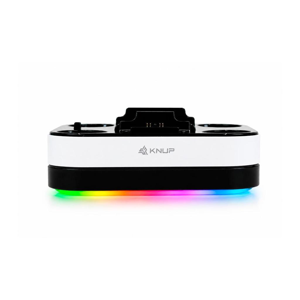 Base RGB Carregamento Duplo Para Controle PS VR2 Sense Bivolt