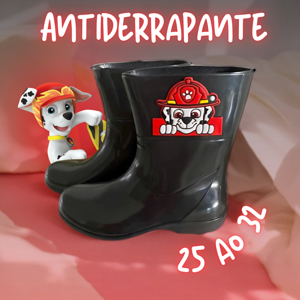 Bota Galocha Infantil Juvenil Menino 19 ao 34 Impermeavel confotavel ante derrapante