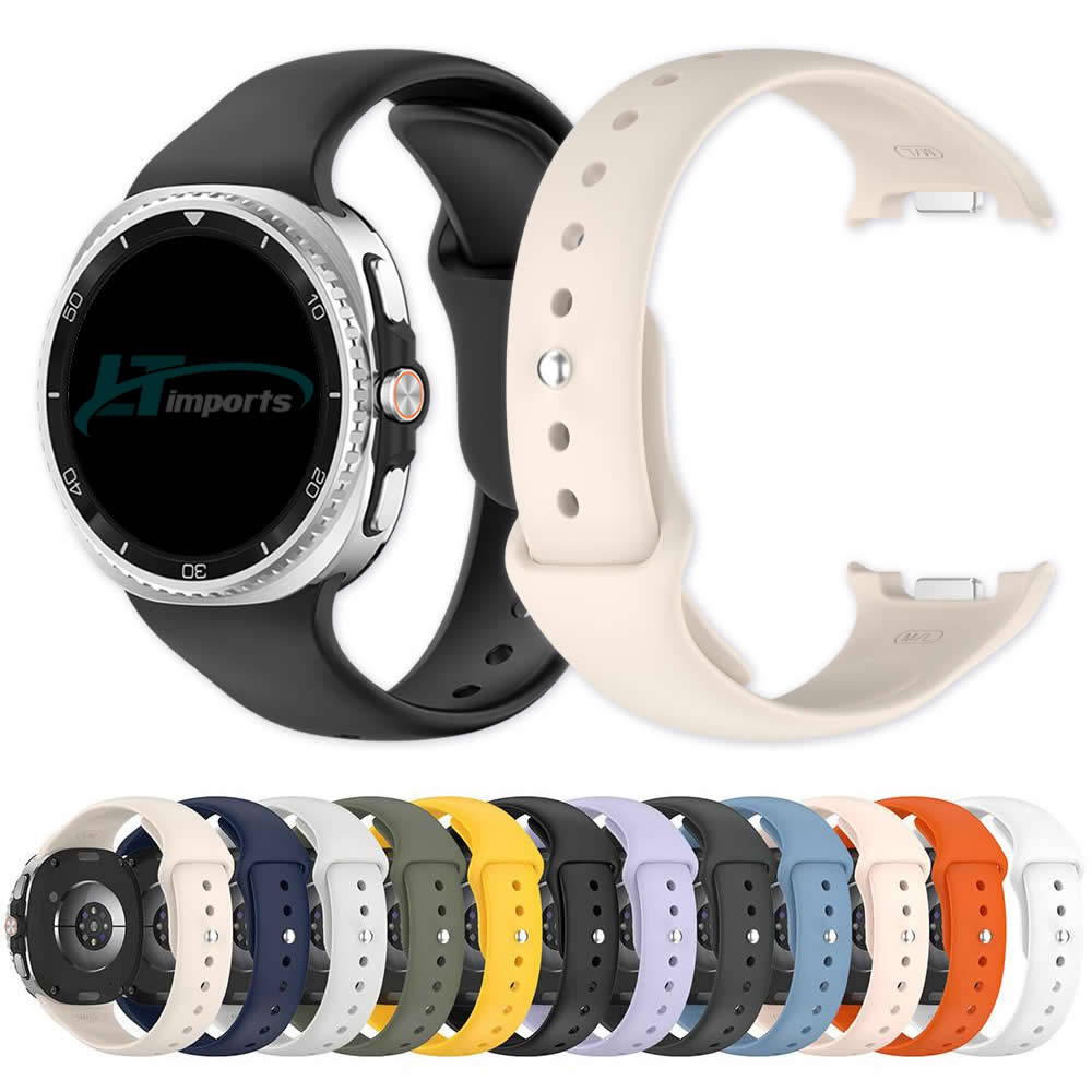 Pulseira Sport Silicone Soft para Samsung Galaxy Watch 8 e Watch 8 Classic (40/44/46mm) - Toque Macio - LTIMPORTS