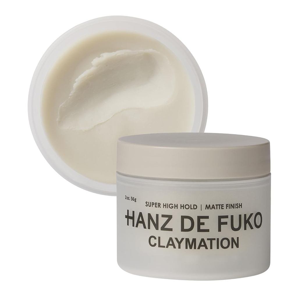 HanzdeFukoClaymation – Cera Modeladora Premium para Cabelo Masculino com Fixação Super Forte e Acabamento Matte – Híbrid