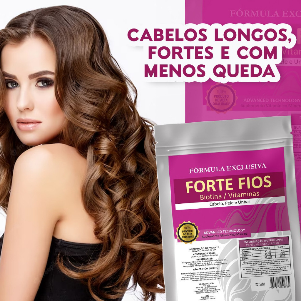 Forte fios Produto Para O Cabelo Crescer Muito Rápido 30 caps Original