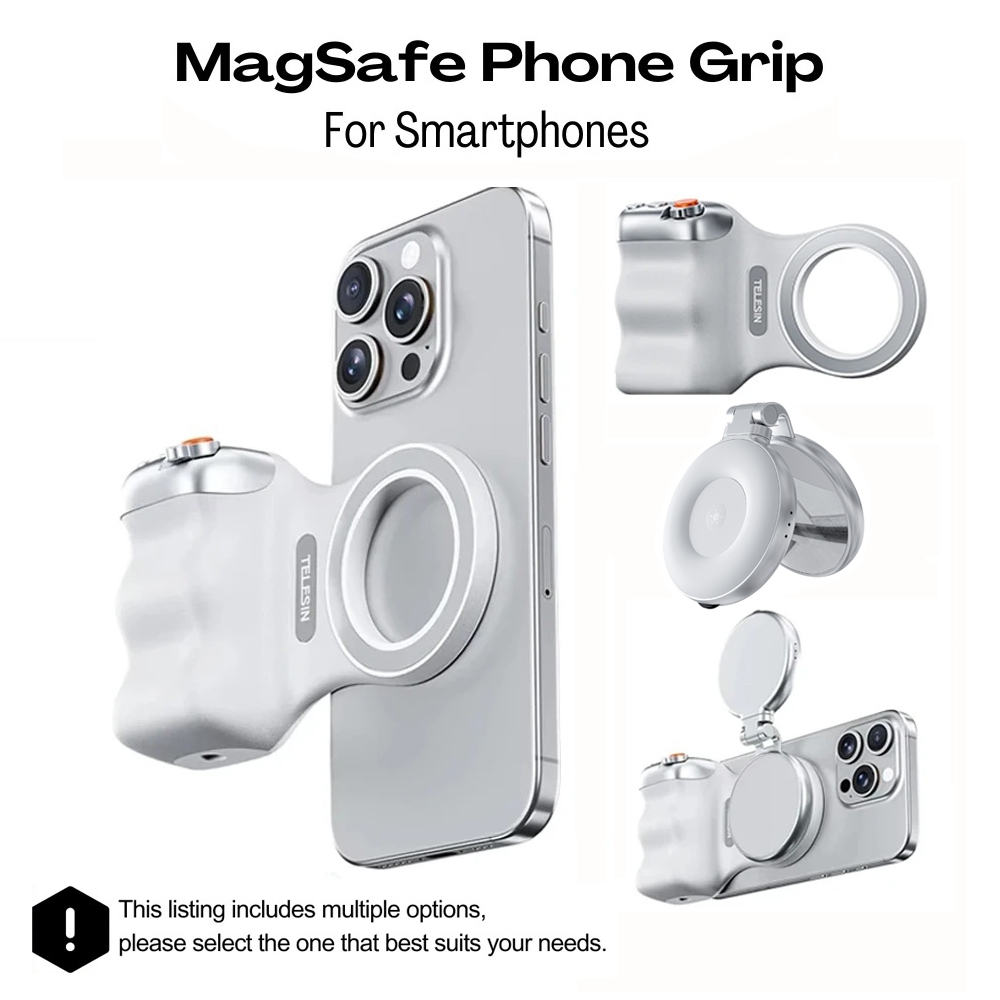 Suporte Magnético Para Tiro De Telefone , Alça De Mão Obturador Sem Fio , Remoto iPhone , Android , Vlog , Fotografia De