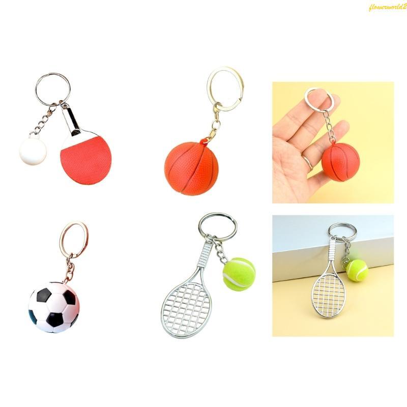 Acessório Chaveiro Raquete Miniatura Design Realista Perfeito Para Amantes Esportes