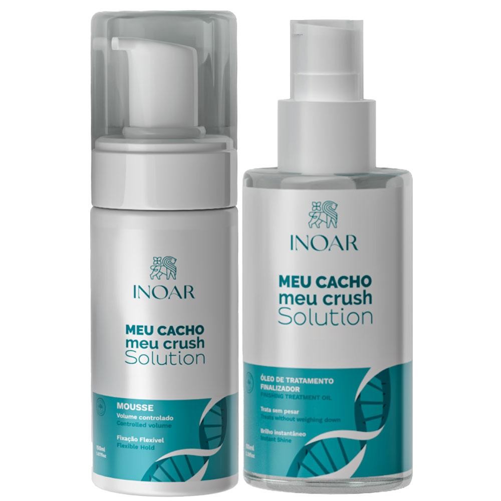 Mousse 150ml + Óleo Meu Cacho Meu Crush Solution Inoar 100ml