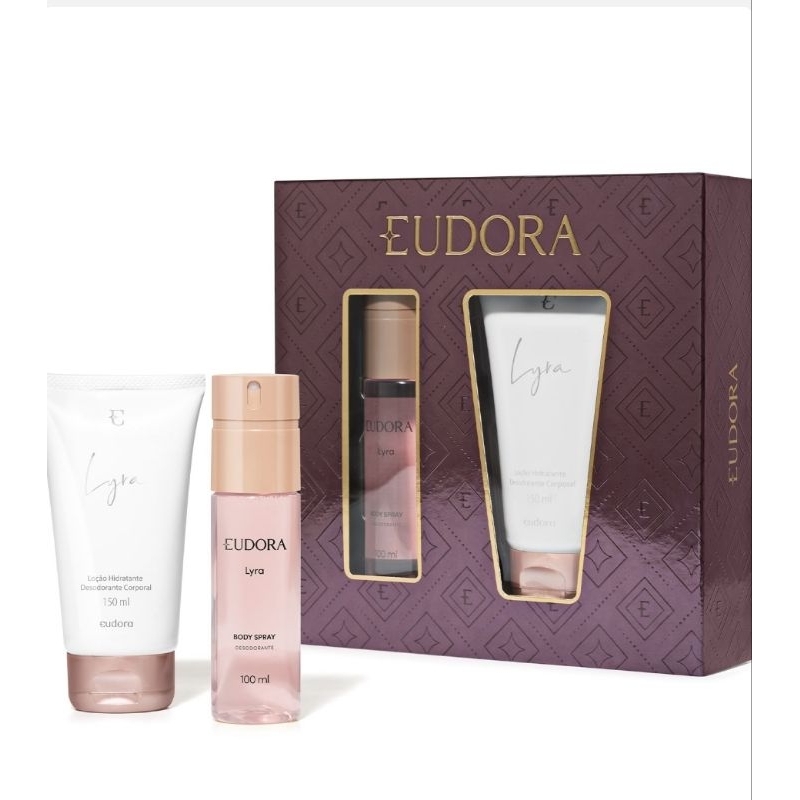 Kit Lyra 2 itens Body Spray 100ml + Loção Hidratante Desodorante Corporal 150ml Eudora