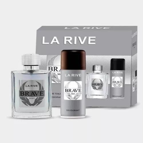 KIT BRAVE MASCULINO  LA RIVE PERFUME 100ML+DESODORANTE 150ML