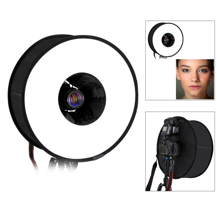 Novo PULUZ 45 cm Softbox Redonda para Macro e Retratos, Difusor Dobrável