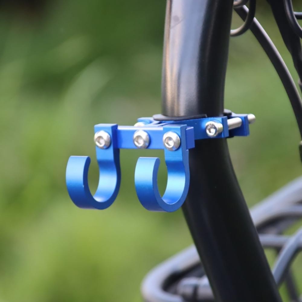 Electric Scooter Double Simple Metal Hooks Bicycle Shelf Storage Tube Hanger Buckle Ebikes
