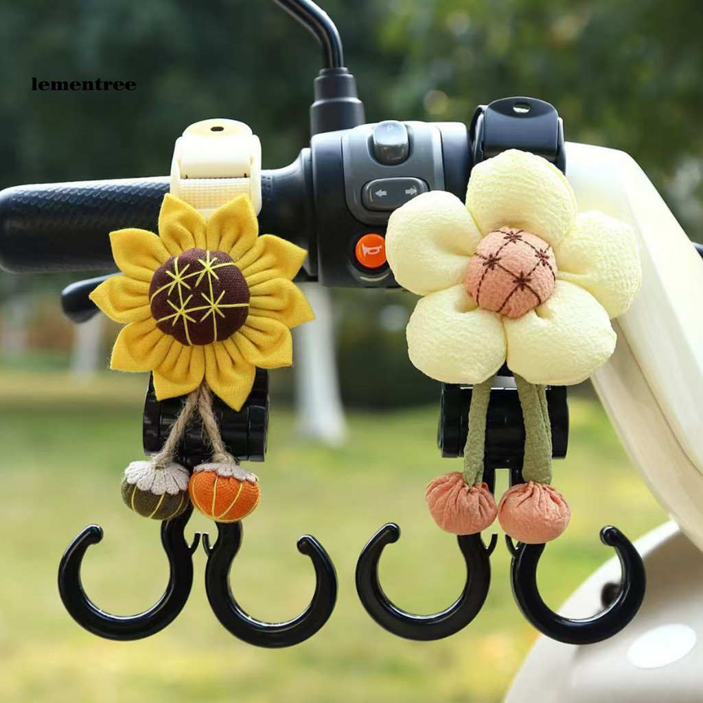 Scooter Handle Grip Hook Handlebar Adjustable Heavy Duty Mount with Dual Hooks – Durable Webbing Hanger for Electric f