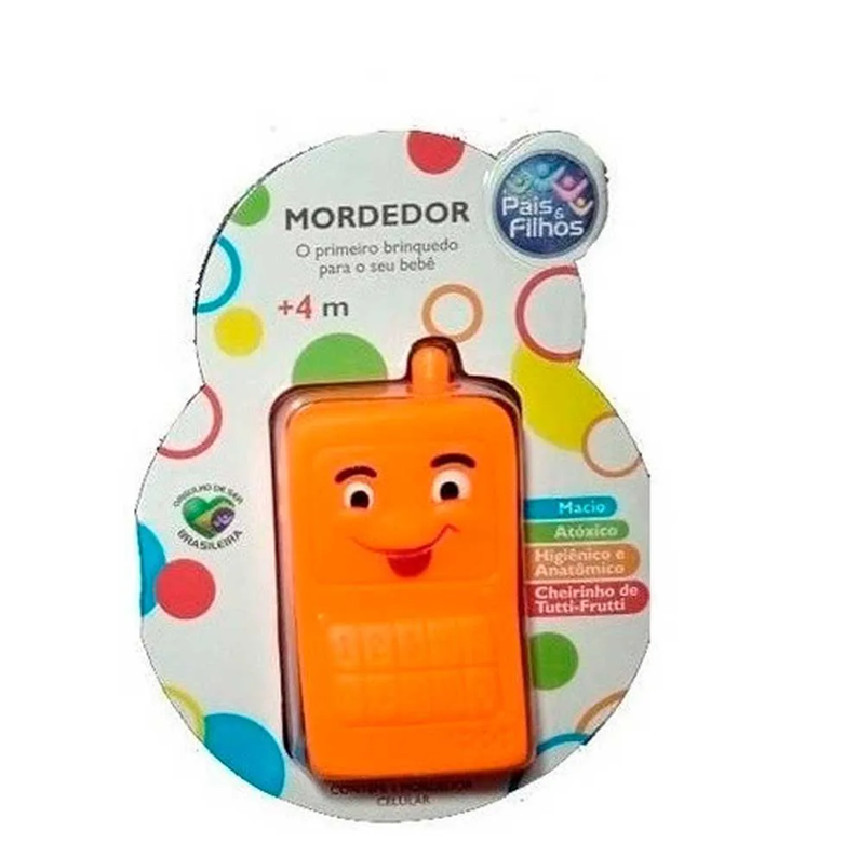 Mordedor Celular de Silicone Sortidos Pais e Filhos