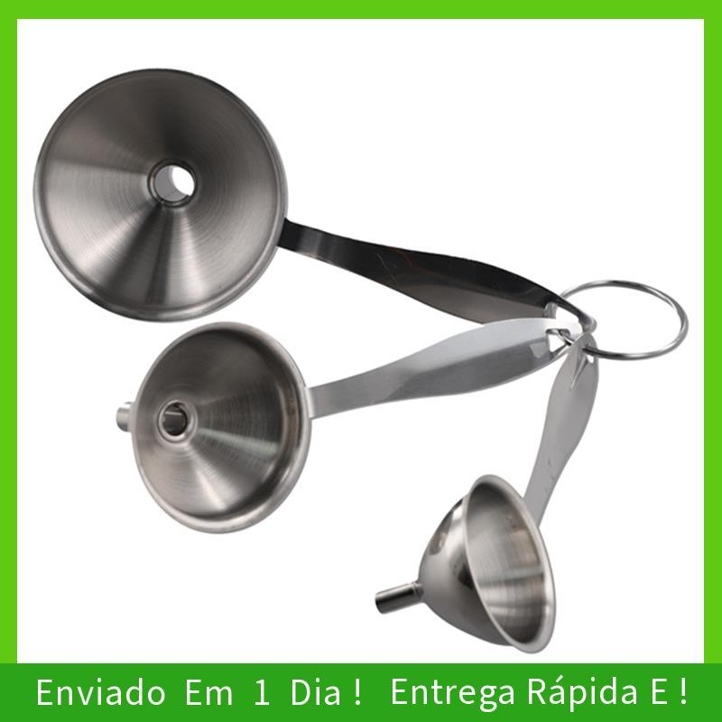 - Funis joyce Para Encher Garrafas Conjunto De Funil De Cozinha Pequeno De Aço Inoxidável Transferência De Óleos Essenci
