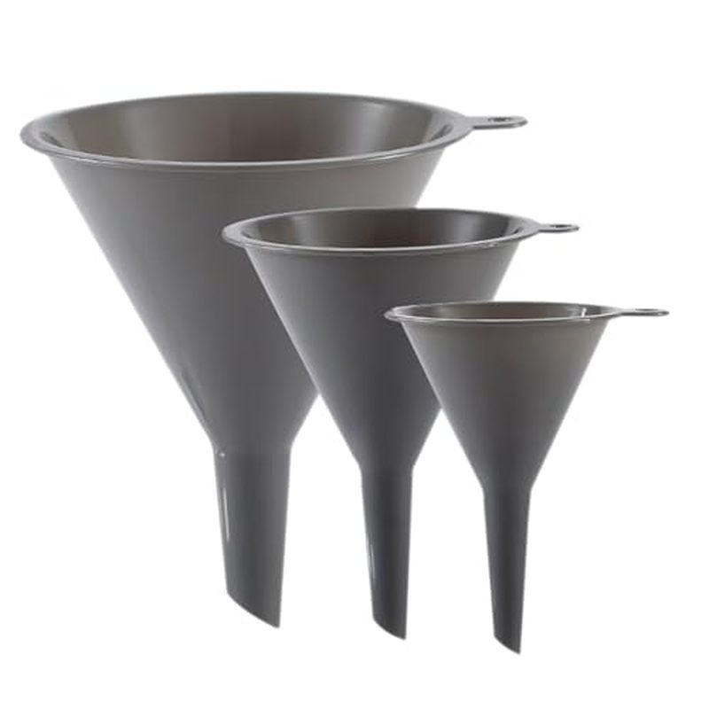 Conjunto De 3 Funis De Cozinha De Plástico , Redondos Para Encher Garrafas , Duráveis E Multifuncionais Conservas , Cozi
