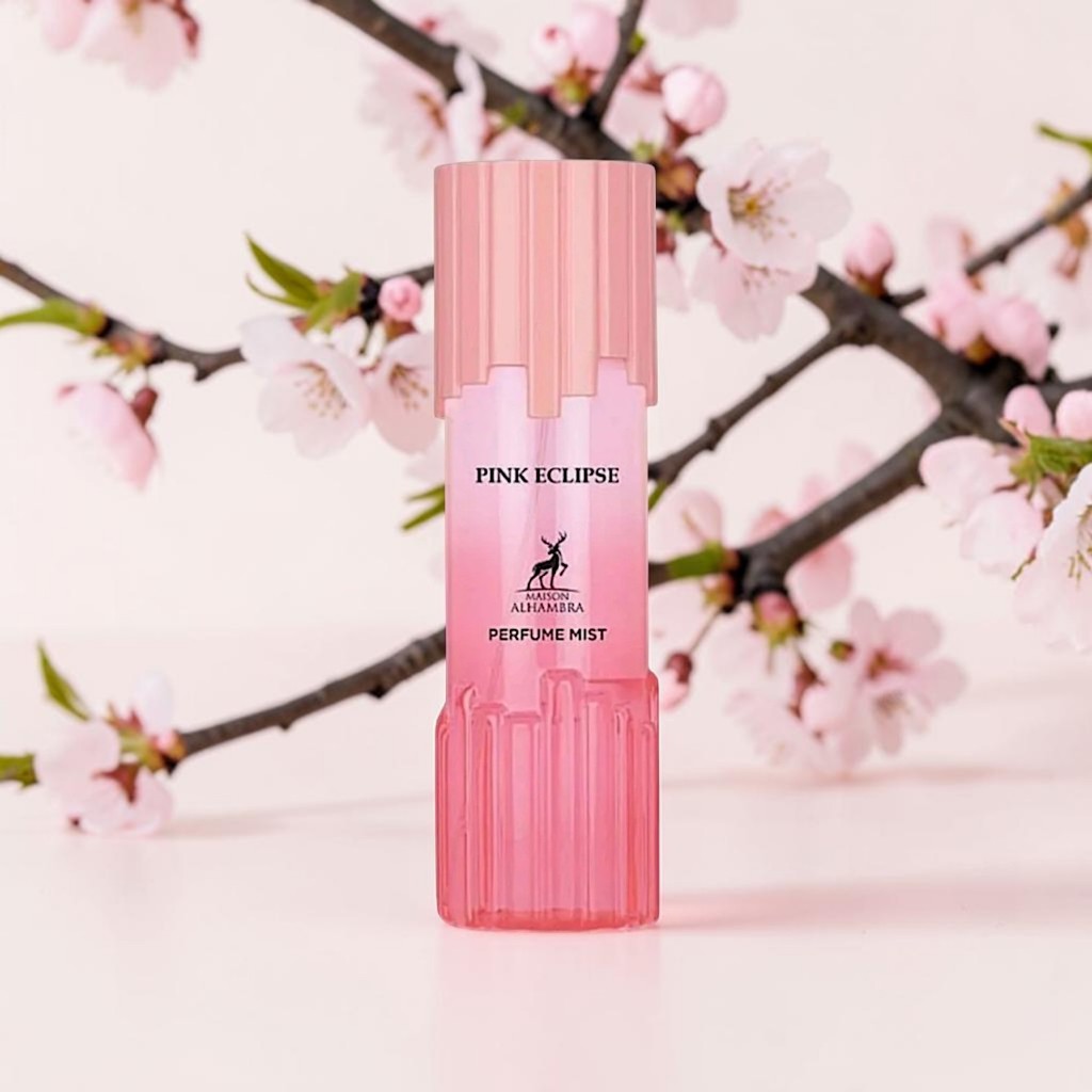 Body Mist Pink Eclipse Maison Alhambra 250ml – Feminino, Floral Frutado Gourmand, Doce e Delicado